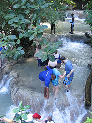 The beautiful Dunn's River Falls