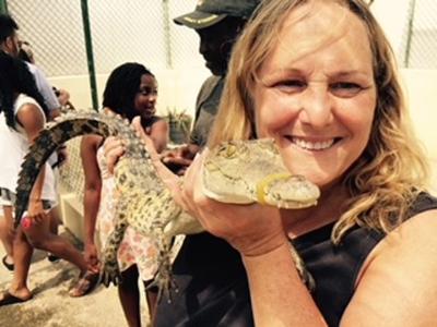 Getting up close and personal with a crocodile Getting up close and personal with a crocodile