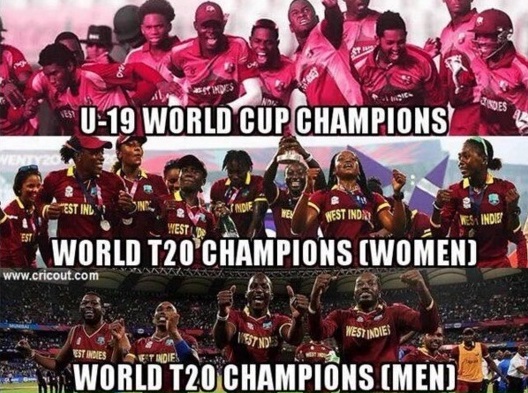 three west indies cricket teams won 2016 competitions
