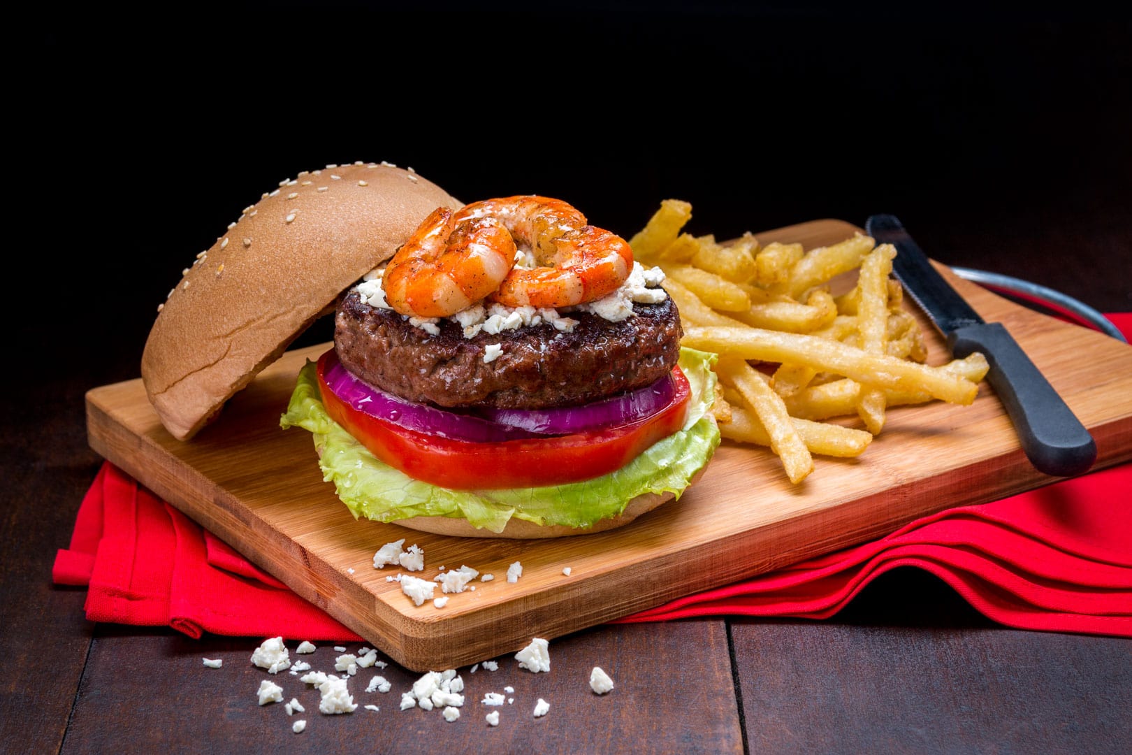 Mobay Burgers | Pier 1 - Surf And Turf Cheese Burger