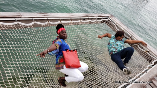 Sandals_MontegoBay_naomi_and_christine_over_water_hammock