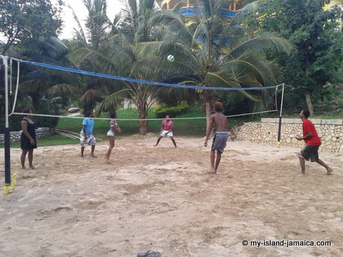 activities_at_blue_hole_mineral_spring_jamaica_volleyball