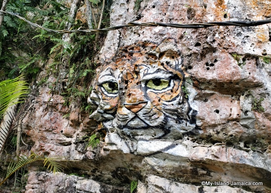 jamaican art - Tiger Face