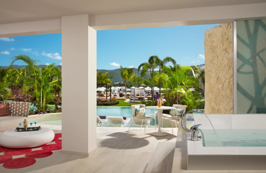 Jamaican Resorts With Butler Suites | Breathless Master Suite Patio