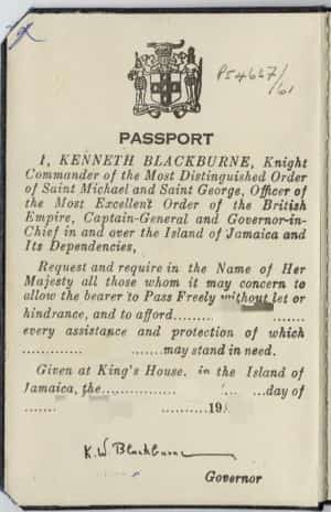 Are Jamaicans British Citizens? | Passport In British Jamaica - Governor General's Declaration
