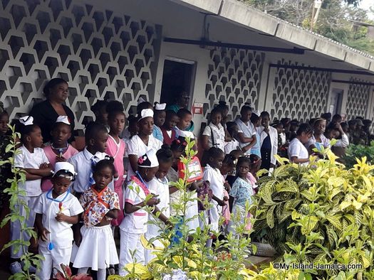 careers_day_at_jamaican_primary_school_springfield_all_age_students_listening_to_presentation