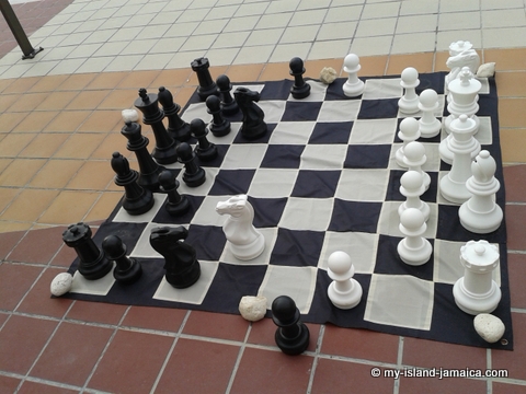 chess board at hotel riu