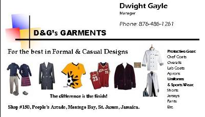 D&G’S GARMENTS & TAILORING