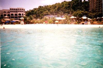 Me, but cannot see me, I am the one that was way out in the water and took the photo!