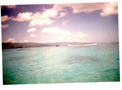 Another one I swim way out with one arm and other above me with camera. DR. Cave, Jamaica
