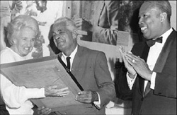 Dr. Lecky receiving norman manley award<br><font size=1>Source:http://caribbean-icons.org</font>