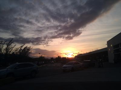 Dusk at Mobay Airport