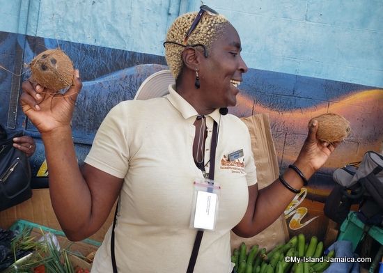 falmouth_jamaica_food_tour_sanya_with_coconut
