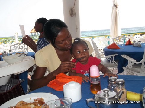 fdr nanny feedding baby