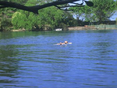 Floating on The Blue Lagoon
