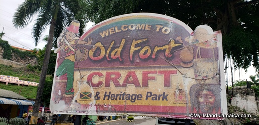 Montego Bay Old Fort Craft Market and Heritage Park Sign