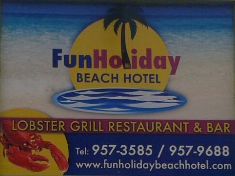 fun holiday beach resort logo
