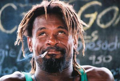 Rasta man with a doubie-what a cute look-Negril