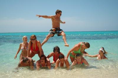 fun at the beach in jamaica