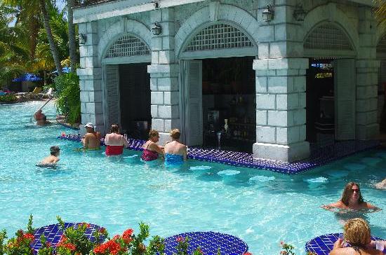 Swim Up Pool Bar at Rose Hall Resort Jamaica