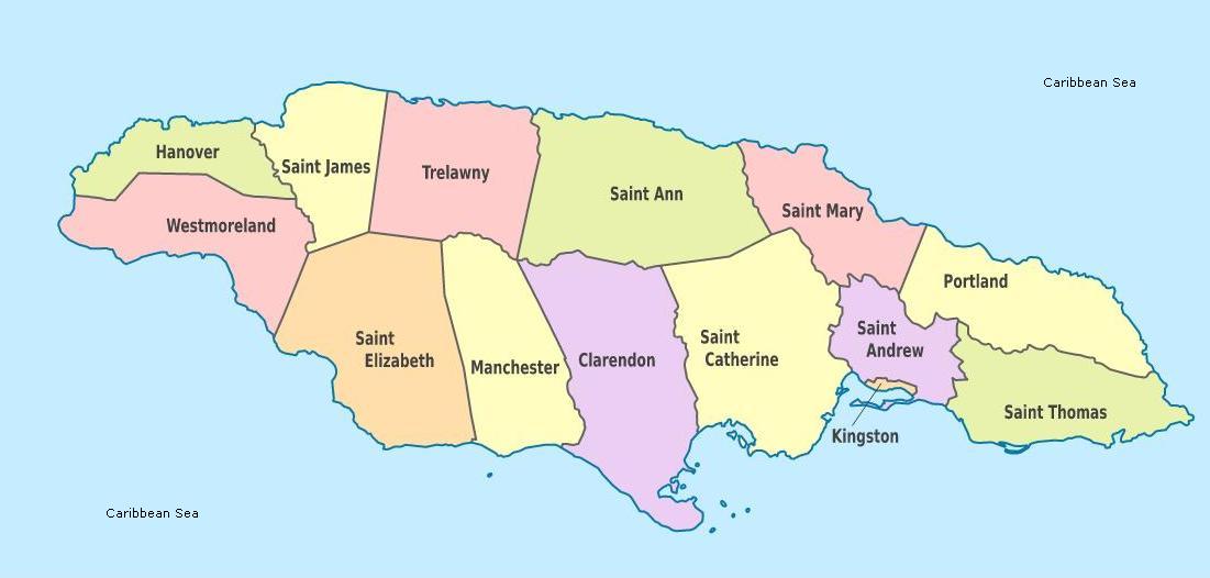 why is jamaica divided into parishes