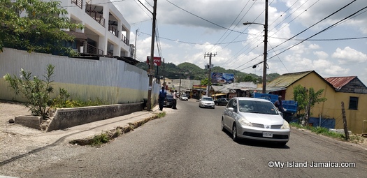 Heading Into Browns Town Jamaica