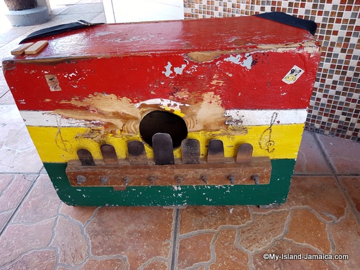 traditional jamaican instruments -rhumba box