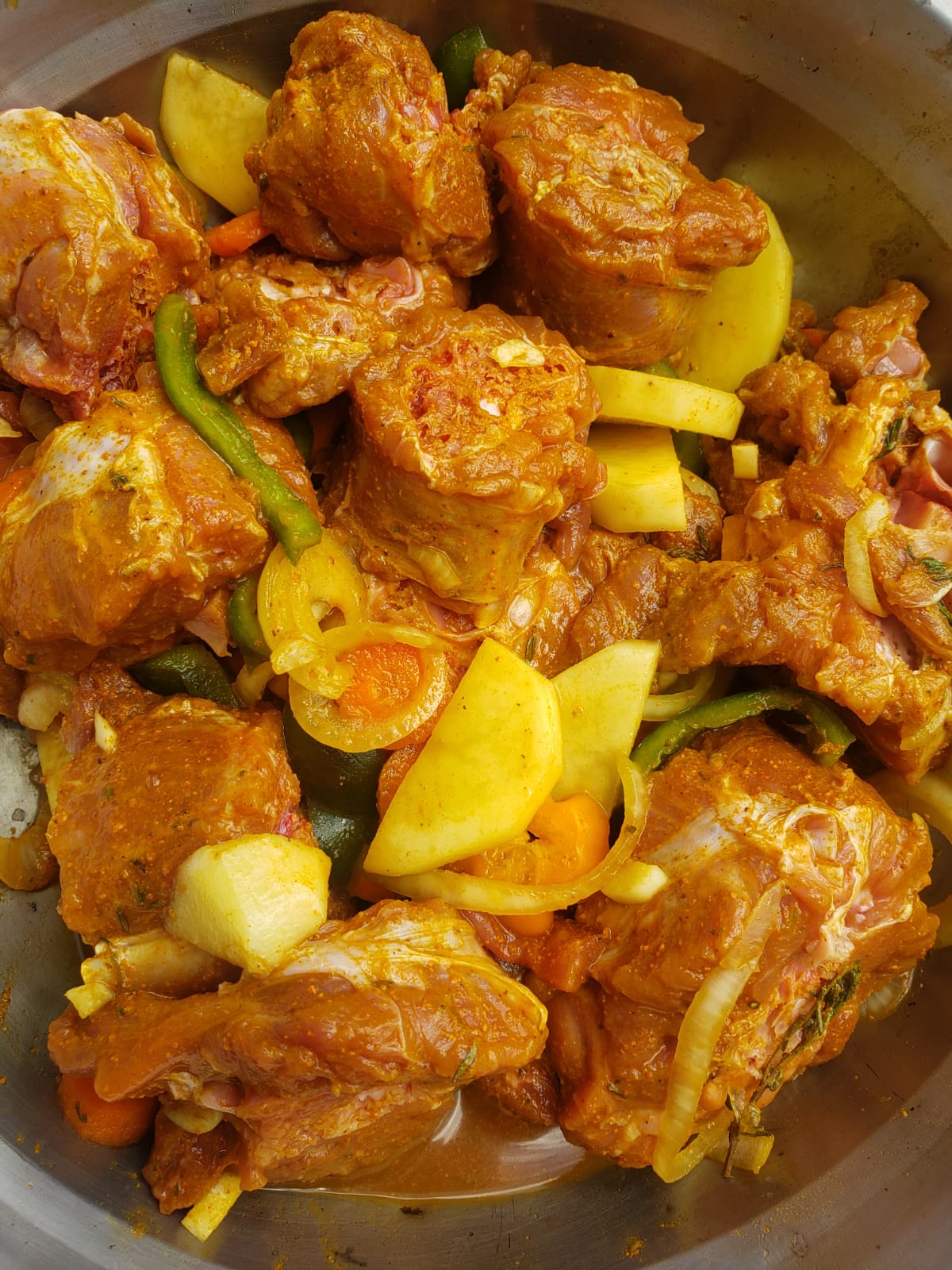 Jamaican Curry Turkey Neck - Seasoned
