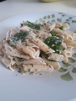 Jamaican vegan coconut pasta 