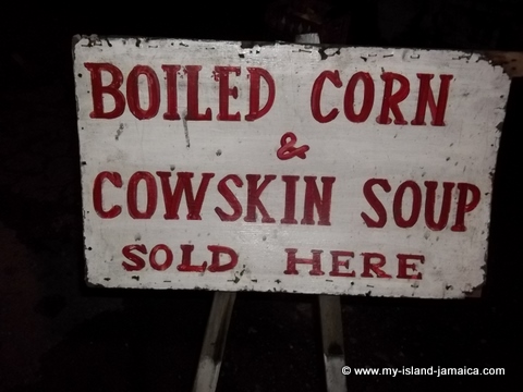 Jamaican Corn and Cowskin Soup, St. Mary