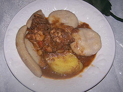 Jamaican Brown Stew Chicken with Dumplings