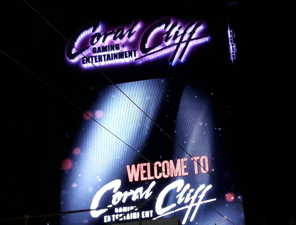 the new coral cliff on mobay's hip strip