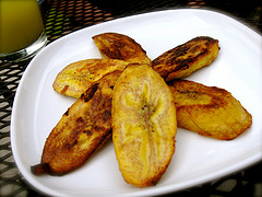 Jamaican plantain baked