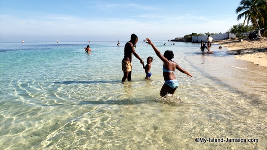 jamaican beach day at buccaneer beach
