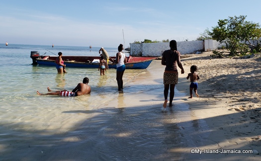 jamaican beach day - family time