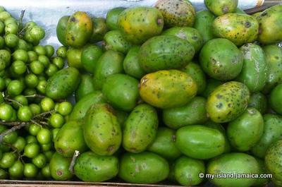 June Plum with Guineps in the Market