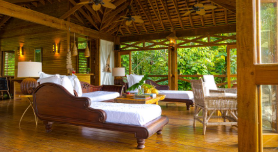 Kanopi Treehouse Portland Jamaica | The Living Area (Photo: @KanopiHouse - Instagram)