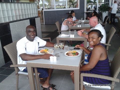 lunch at riu palace jamaiaca