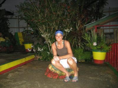 Sister Jill on Mount Zion rock