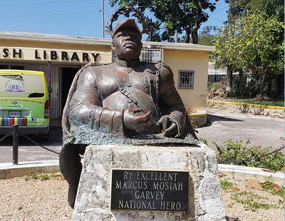 Jamaica Library Service | St. James Parish Library (Marcus Garvey Bust)