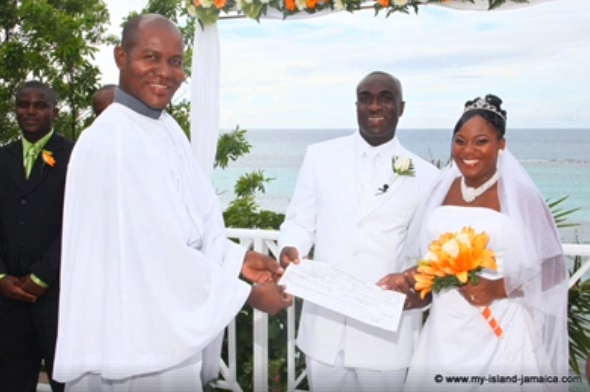 Wellesley and Omeil wedding ceremony - edgar bennett