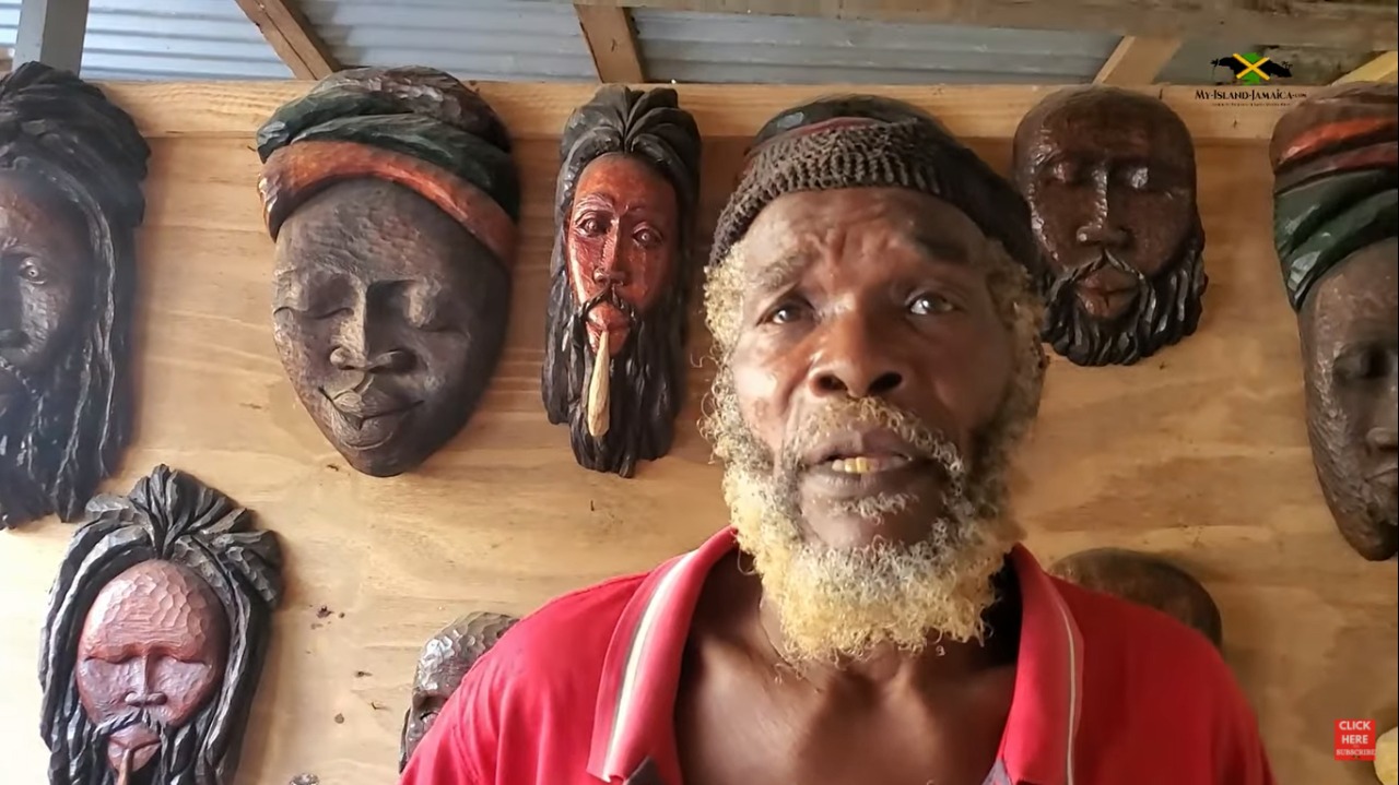 Jamaican Wood Carving Bronzo's One Stop Wood Sculpture