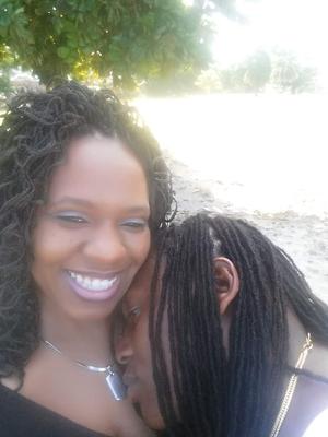 Me and my future husband at the beach 