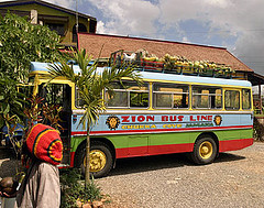 zion bus at nine miles