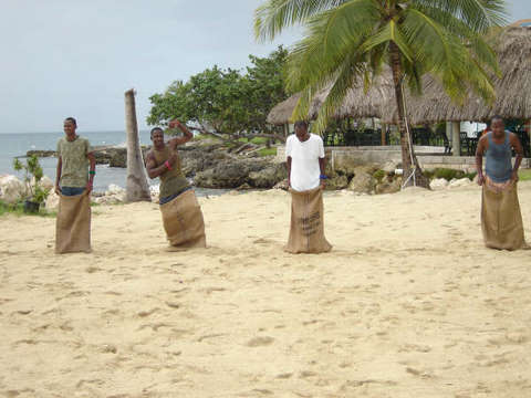 point_village_resort_sack_race