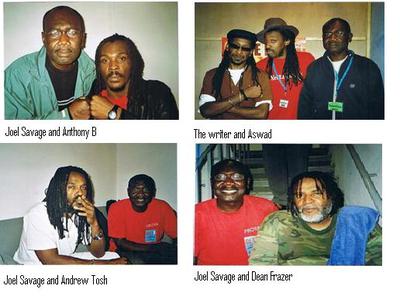 Joel Savage with Reggae Music Artistes