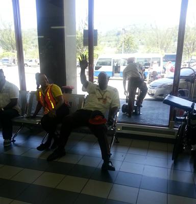 Sad to go home, but happy to meet the president of the Redcap porters.