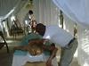 Michale Vanreel, Professional Jamaican Masseur at work