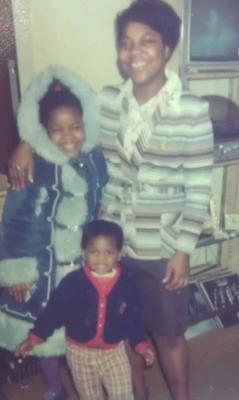 me and my mom Millicent Beckford and my lil brother