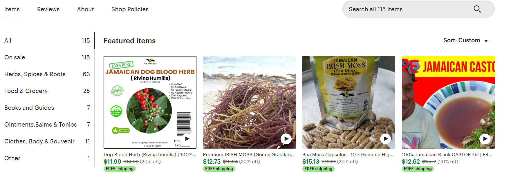 jamaican estore
